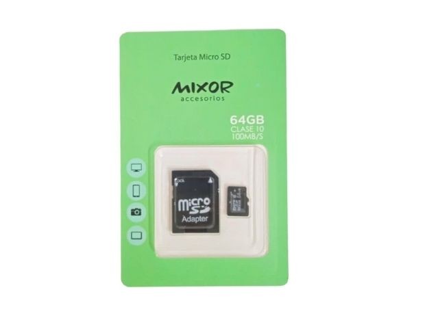 &uu MICRO SD ORIGINAL  64  GB MIXOR CLASE 10